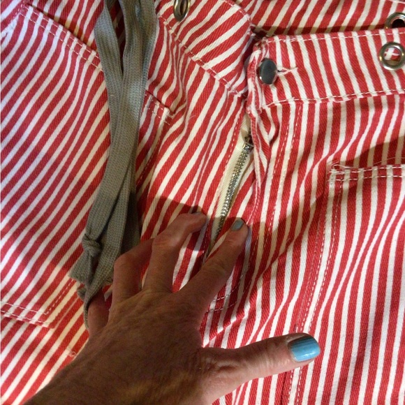 3 left ! ! boho striped barrel jeans - Picture 5 of 5